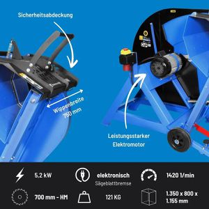 Produktbild für Wippsäge Güde GWS 700 HM-2, 5200 W, 400 V