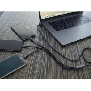 Produktbild für Ladekabel smrter Hydra Ultra 5in1, schwarz, 1,2m