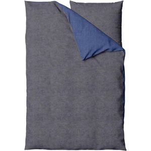 Produktbild für Bettwäsche Setex Wendebettwäsche, blau, grau, Feinbiber