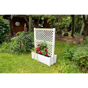 Produktbild für Pflanzkasten KHW Czardas 47101 weiß