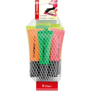 Produktbild für Textmarker Stabilo Neon, 8 Stück