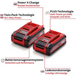 Produktbild für Werkzeugakku Einhell PXC Plus Twinpack, 4511629