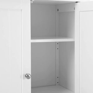 Produktbild für Badschrank Vasagle BCB60W, mit 4 Füßen, weiß