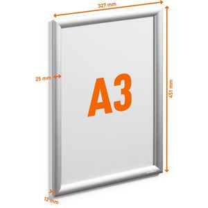 Produktbild für Klapprahmen Durable 503423 Outdoor, 25 mm Profil, DIN A3