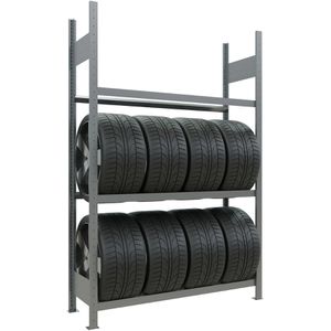 Reifenregal Schulte 13906, silber, für 12 Reifen