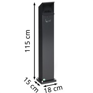 Produktbild für Aschenbecher VAR SG 124, 3940, für Outdoor, mit Dach