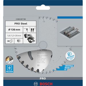Produktbild für Kreissägeblatt Bosch PRO Steel, 2608837746