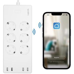 Produktbild für Steckdosenleiste LogiLink SH0105, mit 1,8m Kabel