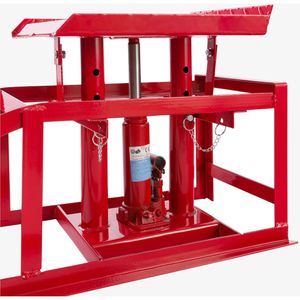 Produktbild für Auffahrrampe Arebos mit Wagenheber, 2 Stück