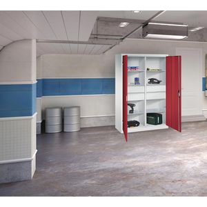 Produktbild für Werkzeugschrank CP-Möbel 8931-3042, aus Metall, grau / rot