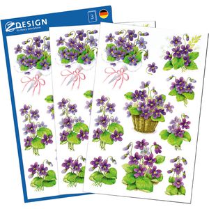 Produktbild für Sticker Zweckform 4317 Z-Design Veilchen