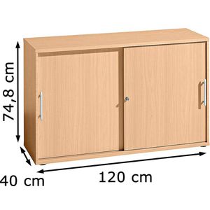 Produktbild für Schiebetürenschrank Hammerbacher H-Serie, Holz