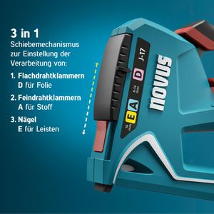 Produktbild für Handtacker Novus-Tools J-17, 030-0458, Set