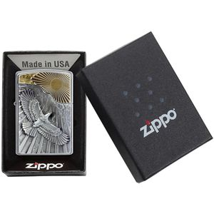 Produktbild für Feuerzeug Zippo Eagle Sun-Fly Emblem