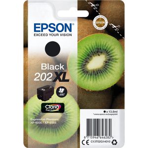 Produktbild für Tinte Epson 202XL C13T02G140 Kiwi, schwarz