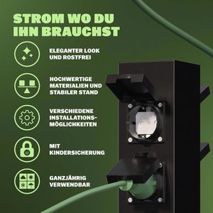 Produktbild für Gartensteckdose Monzana mit Erdspieß