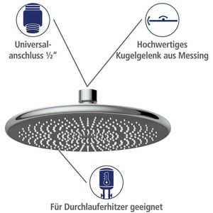 Produktbild für Kopfbrause Wenko 23998100, verchromt