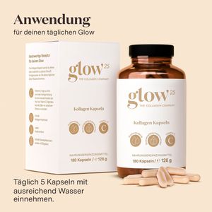 Produktbild für Kollagen Glow25 Premium Collagen Complex, Peptide Typ 1 &amp; 3