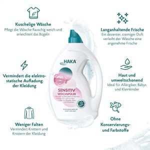 Produktbild für Weichspüler HAKA Sensitive Aloe Vera, nachhaltig