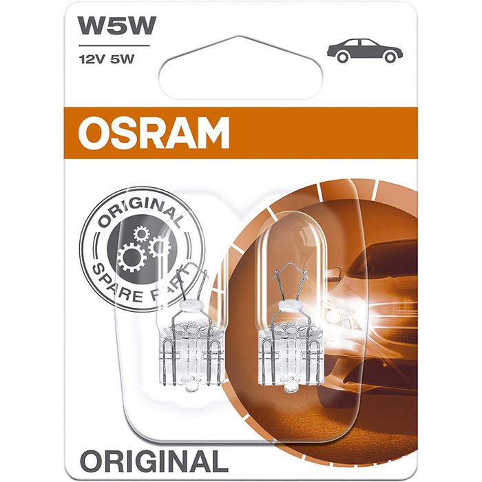 Osram Auto-Lampe Original Line 2825-02B, W5W, 12V, 2 Stück