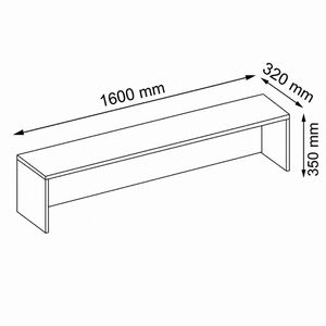 Produktbild für Thekenaufsatz Hammerbacher WB16