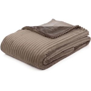 Kuscheldecke Gözze Cord Optik, 40067-71, taupe