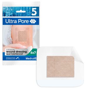 Produktbild für Pflaster Medrull Ultra Pore Wundverband Transparent, 5 Strips