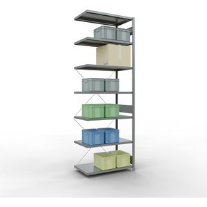 Produktbild für Anbauregal Schulte 12967, 7 Metallböden