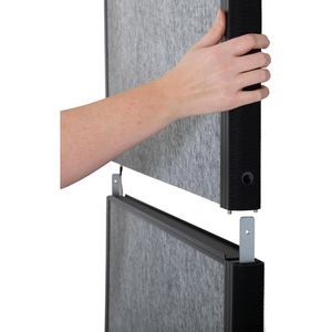 Produktbild für Stellwand Maul MAULconnecto Uplight 9661189 Mobil, auf Rollen