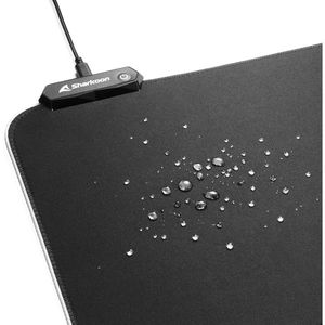 Produktbild für Mauspad Sharkoon 1337 RGB V2 360, schwarz