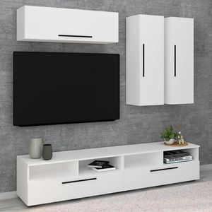 Produktbild für Lowboard VCM Arila L, aus Holz, weiß