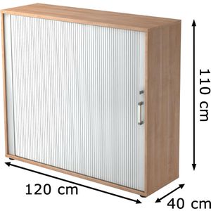 Produktbild für Rollladenschrank Hammerbacher R-Serie, aus Holz
