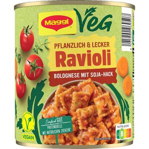 Produktbild für Fertiggericht Maggi Ravioli Bolognese Vegan
