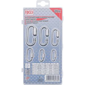 Produktbild für Karabinerhaken BGS-technic 8078, Aluminium