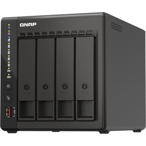 Produktbild für NAS QNAP TS-453E-8G, 2x 2.5GbE LAN, 4 Bay
