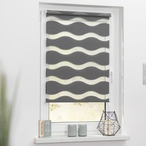 Produktbild für Rollo Lichtblick Welle, Klemmfix, anthrazit