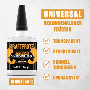 Produktbild für Sekundenkleber Kraftprotz Universal, KPF50
