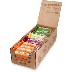Hafervoll Müsliriegel Organic-Flapjack Mix-Box BIO, verschiedene Sorten, je 60g, 18 Riegel