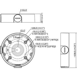 Produktbild für Anschlussdose LUPUS Montagebox Type D