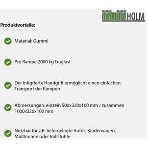 Produktbild für Bordsteinrampe Trutzholm 9248, aus Gummi