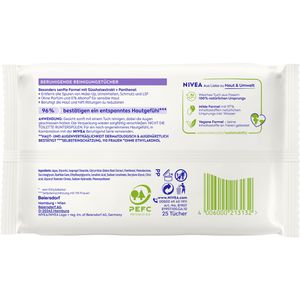 Produktbild für Abschminktücher Nivea Reinigungstücher Beruhigend