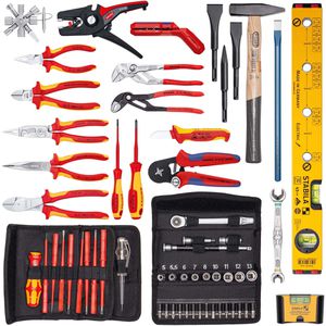 Produktbild für Werkzeugkoffer Knipex Robust45 Move Elektro 002137