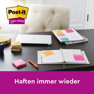 Produktbild für Haftnotizen Post-it Super Sticky Schulbus, bunt