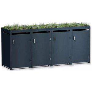 Mülltonnenbox Metzler MMB-2-4X, Metall