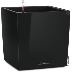 Übertopf Lechuza CUBE 50, schwarz hochglanz, 49 x 50 x 49 cm