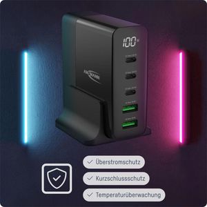 Produktbild für USB-Ladegerät Ansmann Desktop Charger, 140 Watt