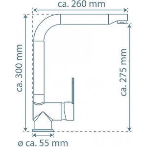 Produktbild für Küchenarmatur Schütte Rio, chrom