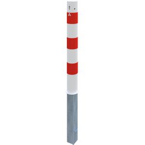 Produktbild für Absperrpfosten Schake 493ZB, rot/weiß, aus Metall