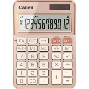 Taschenrechner Canon KS-125KB, MwSt-Berechnung, rosegold