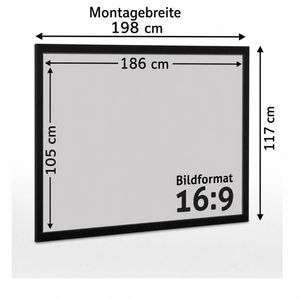 Produktbild für Beamer-Leinwand ESMART Professional MIRALE GRAU